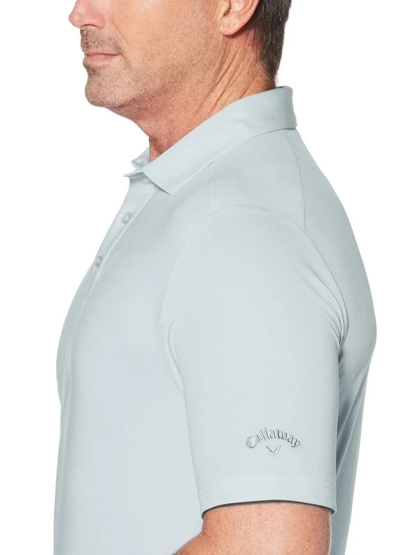 Callaway Men's Cooling Micro Hex Polo Shirt, Carnival Glass Green, Size 3XL, Polyester/Spandex