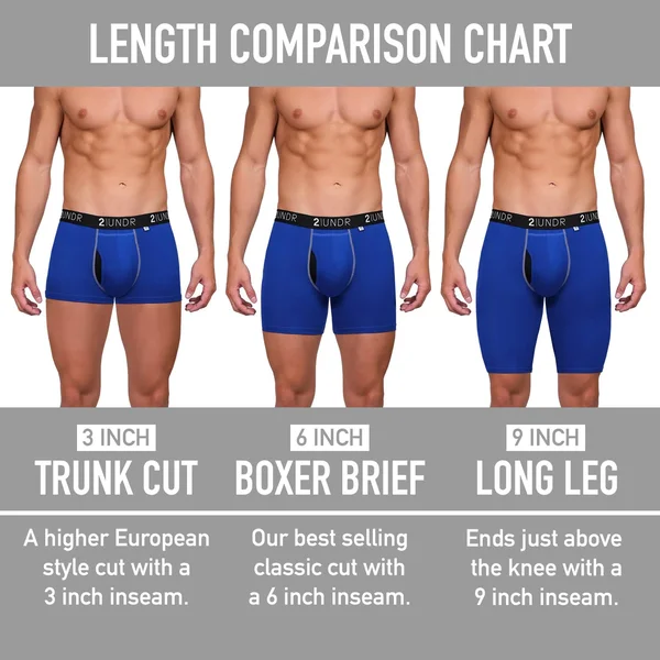 2UNDR Men's Swing Shift Long Leg - Flamingo L