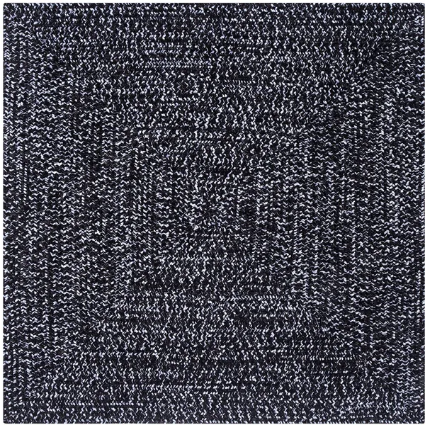 Better Trends Chenille Tweed 8& x 10& Reversible Rug - Black/Grey