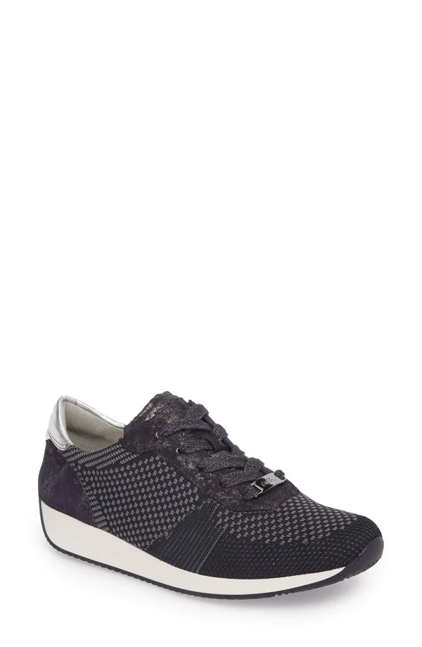 Ara Lilly Sneaker - Size 5 in Red Fabric at Nordstrom
