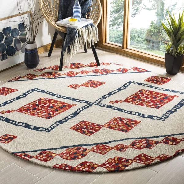 Safavieh Aspen APN702A 2&3x22 x 7&0x22 Runner Ivory - Multi Area Rug