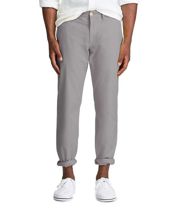 Polo Ralph Lauren Men's Straight-Fit Bedford Stretch Chino Pants - Perfect Grey