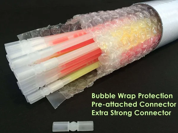 200 Glow Sticks Bulk Wholesale Necklaces, 22 Glow Stick Necklaces+200 Free Glow