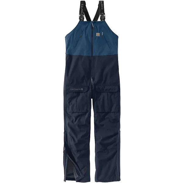Carhartt Men's Storm Defender Force Midweight Bib Overall - Dark Blue/Navy, Small