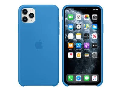 Apple - iPhone 11 Pro Max Silicone Case - Surf Blue