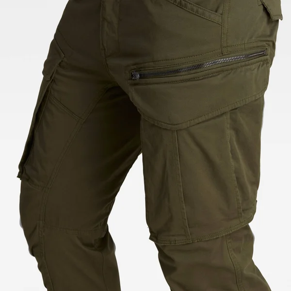 G-Star Raw Men Rovic Zip 3D Straight Tapered Pant Green Size 25-30