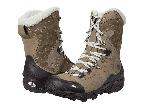 Oboz Women's Bridger 9 inch Insulated B-Dry (7.5 Wide BRINDLE)