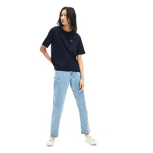 Lacoste Sport Short-Sleeved T-Shirt Navy Blue Women - 42