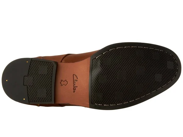 Clarks Men's Broyd Mid Chukka Boot - Size: 10, Tan Leather