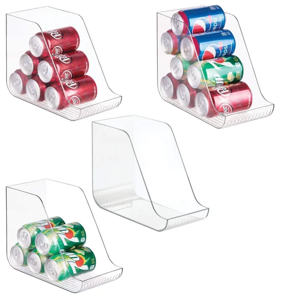 mDesign Large Standing Kitchen Can Dispenser Storage Organizer Bin for Canned