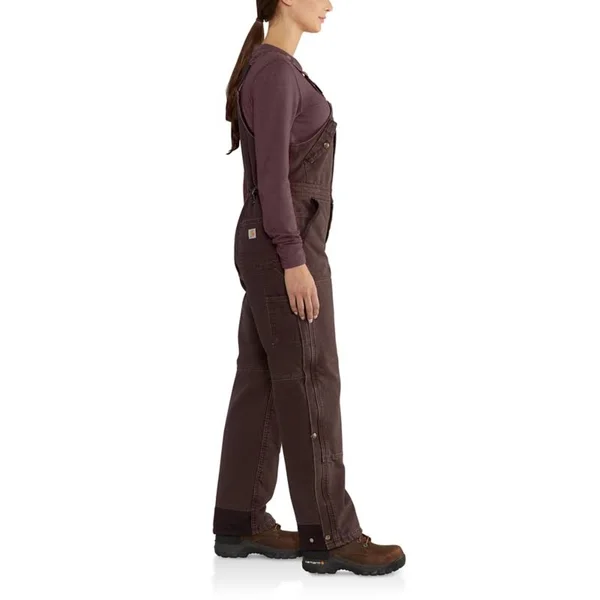 Carhartt Cotton Weathered Duck Wildwood Bib Overall, Black, 2x