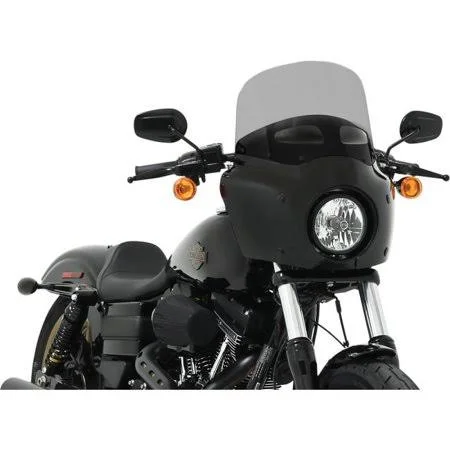 Memphis Shades MEP87310 Vented Windshield for Road Warrior Fairing - 23cm . - Dark Black Smoke