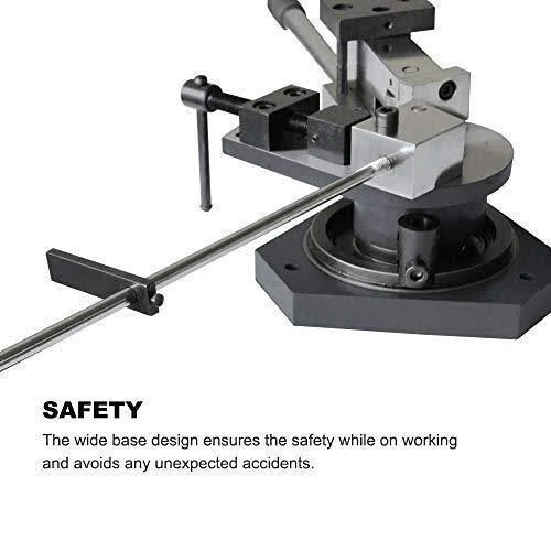 Kaka Sbg-40 Heavy-Duty Universal Bender, High Capacity Flat Bar, Square Bar and Round Bar Metal Bender, Combination of Scroll, R