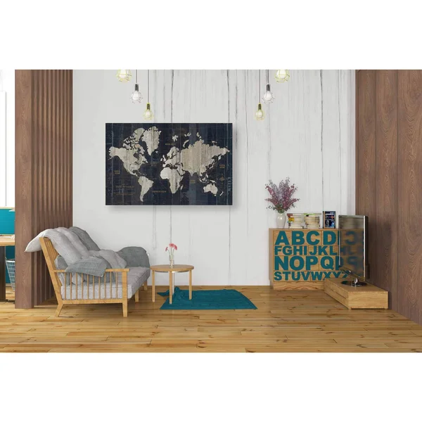 Epic Graffiti Old World Map by Wild Apple Portfolio, Giclee Canvas Wall Art, 18x22x26x22 40x22 x 60x22