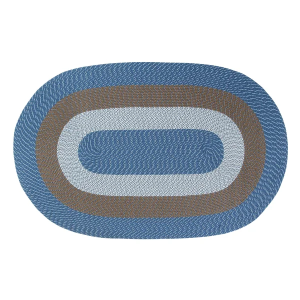 Better Trends Country Braid Collection Is Durable and Stain Resistant Reversible Indoor Area Utility Rug - Straw Solid 24x22 x 1