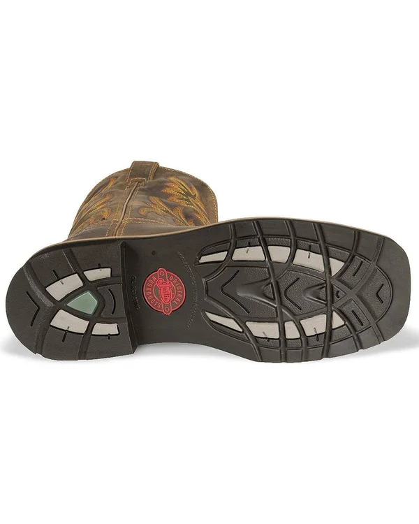 Justin Boots: Men's Steel Toe WK4690 Waterproof Stampede Work Boots