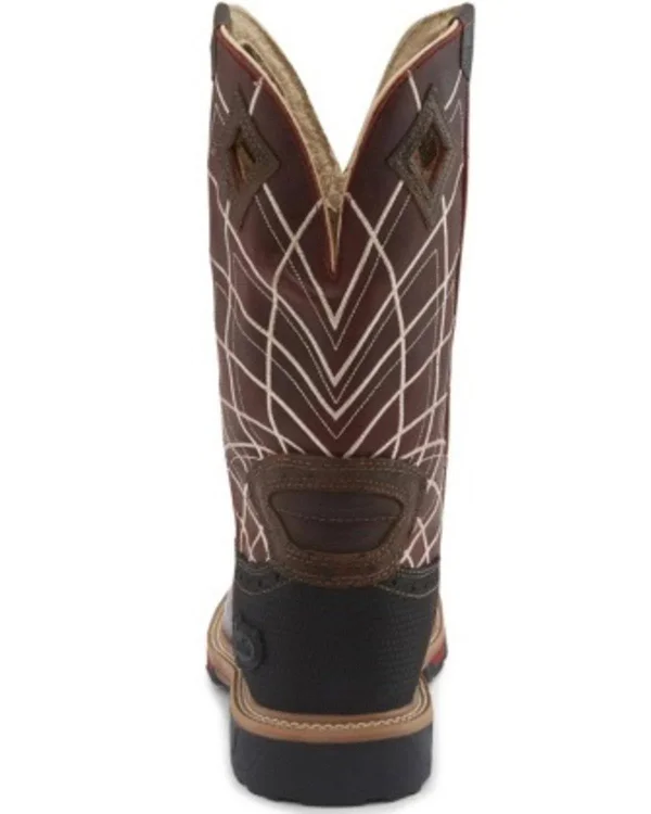 Justin Men's Derrickman Ostrich Print Boot