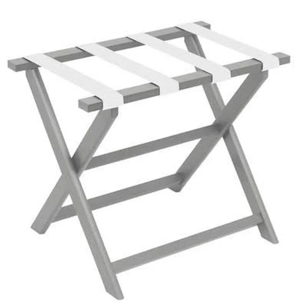 Gate House Furniture Recycled Plastic Eco Luggage Rack Color: Light Grey