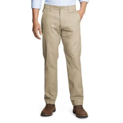 Eddie Bauer Men's Flex Wrinkle-Resistant Sport Chinos - Classic - Beige - 34/32