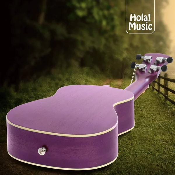 Concert Ukulele Bundle - Deluxe Series by Hola! Music (Model Hm-124pp+), Bundle Includes: 24 inch Mahogany Ukulele with Aquila Ny