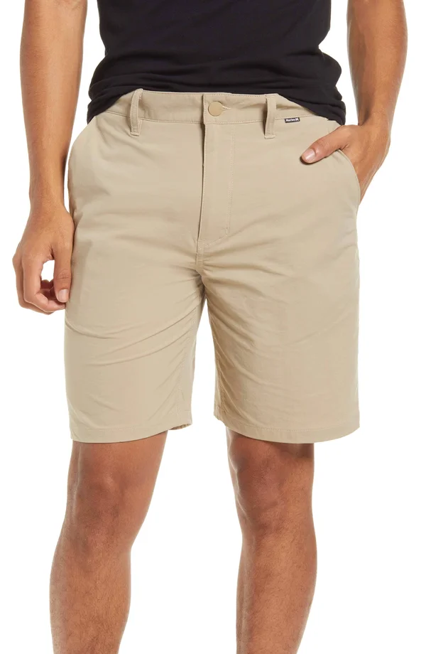 Hurley Dri-Fit Chino 2.0 Men's 20x22 Walkshorts Size 34 (Khaki)