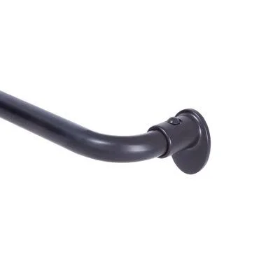 5/8x22 Wrap Around Room Darkening Curtain Rod 17 Stories Size: 48x22 - 86x22