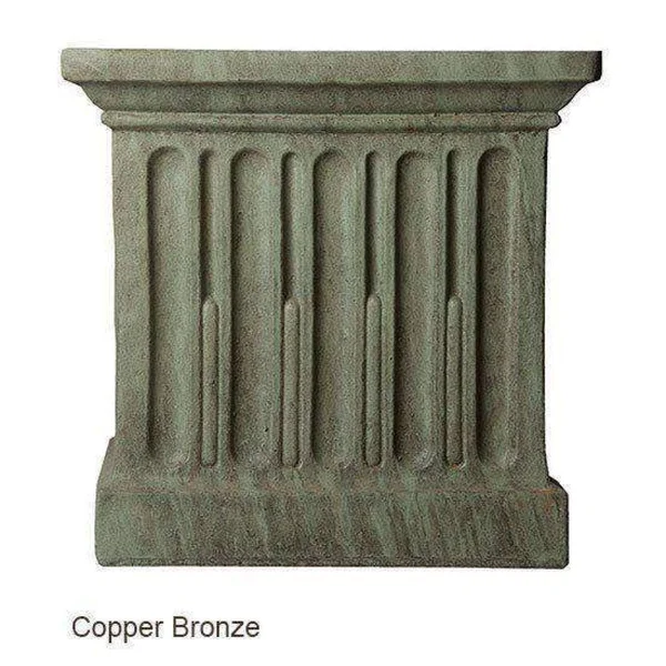 Campania International Curled Dog Statue - Grey Stone