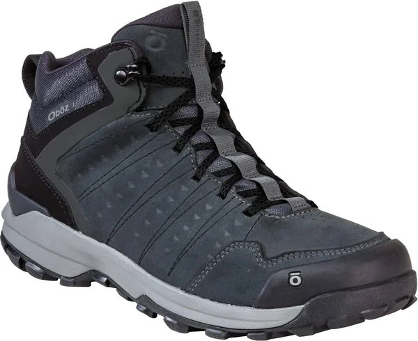 Oboz Men's Sypes Mid Leather B-DRY - Dark Shadow, 9