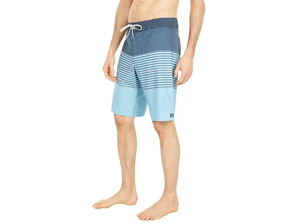 Billabong All Day Heather Stripe Pro Men's Boardshorts, 36, Sky Blue