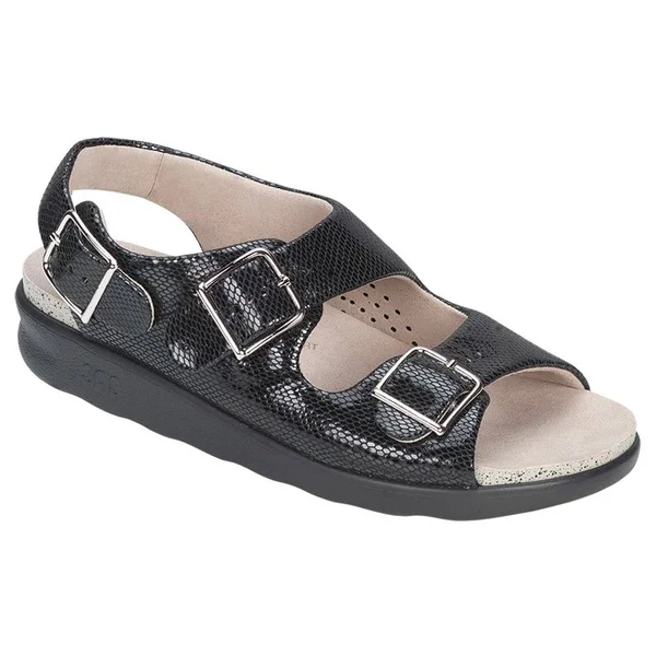 SAS Women's Relaxed Black Snake 10.5 Medium