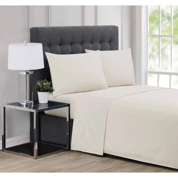Charisma 310 Thread Count Classic Dot Sheet Set Skyway