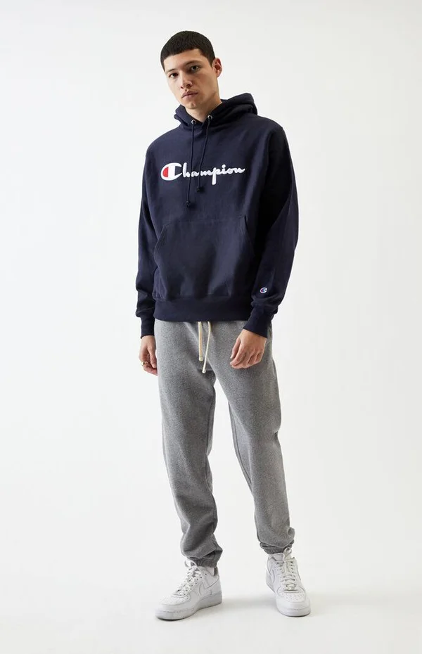 Champion Life REVERSE Weave Hoodie - Blue - Hoodies