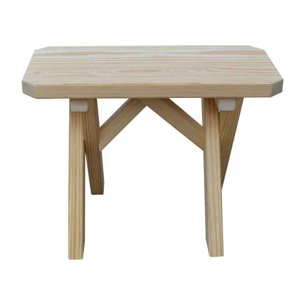 Pine 2' Crossleg Bench - Caribbean Blue