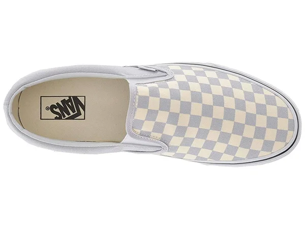 Vans Checkerboard Slip-On (Gray Dawn/True White) 9