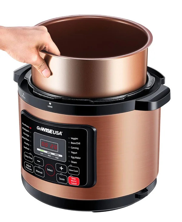 GoWISE USA 10-qt 12-in-1 Electric Pressure Cooker - Copper