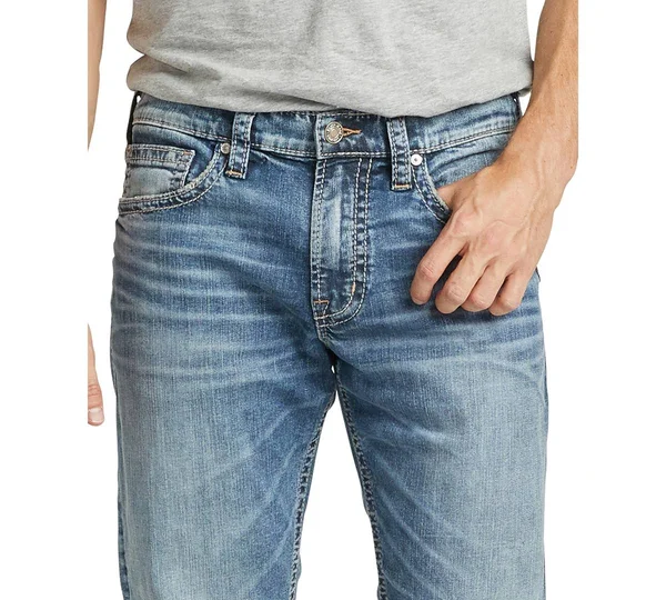 Silver Jeans Co. Men's Zac Relaxed Fit Straight Leg Jeans
