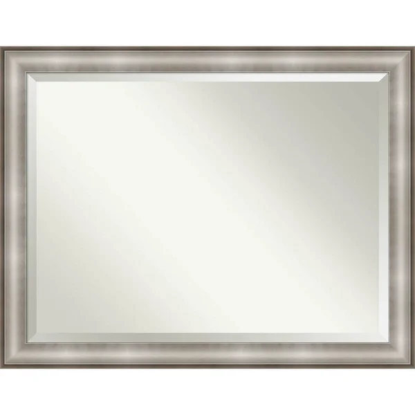 45x22 x 35x22 Imperial Framed Bathroom Vanity Wall Mirror Silver - Amanti Art