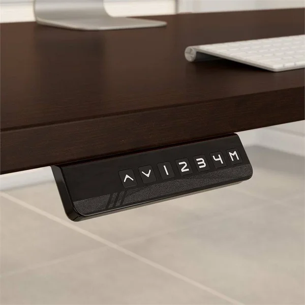 BBF Move 60 Series 48W Height Adjustable Standing Desk in Mocha Cherry