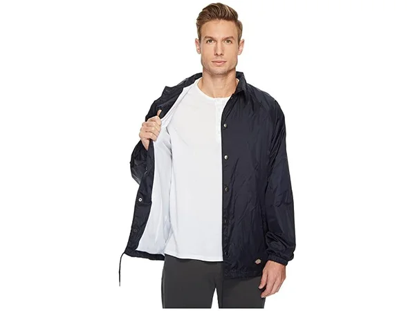 Dickies Snap Front Nylon Jacket - Dark Navy
