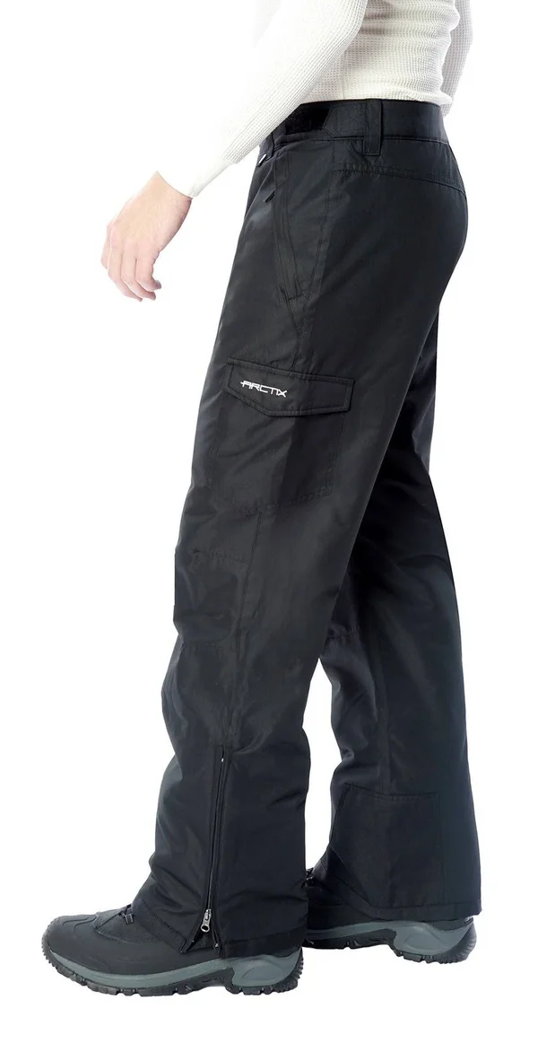 Arctix Men's Cargo Snow Pants, Medium, Black