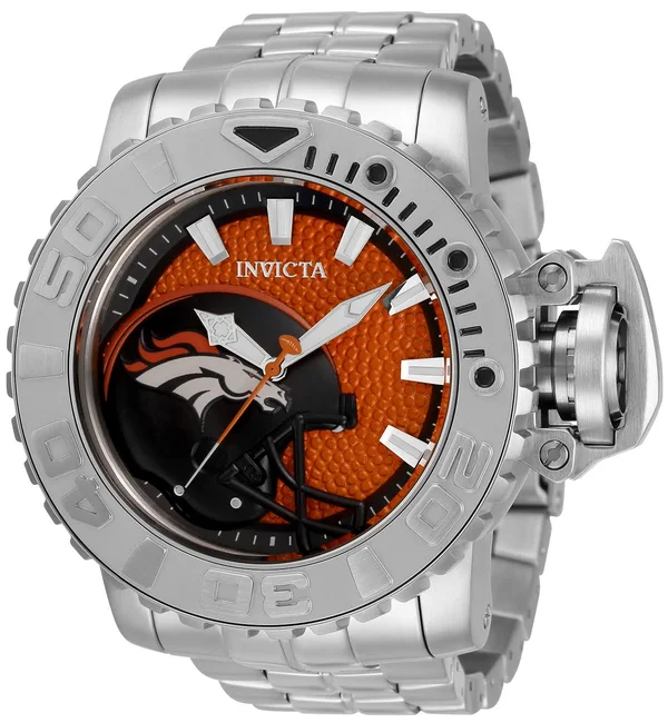 Invicta NFL Denver Broncos Automatic Orange Dial Men's Watch 33005