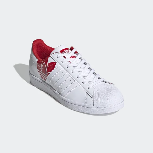 Adidas Superstar White/Scarlet