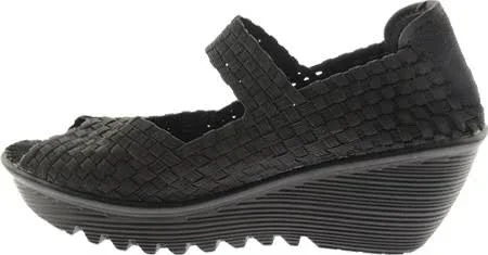 Bernie Mev Women's Halle Wedge Pump, Black, 38 EU/7.5-8 M US
