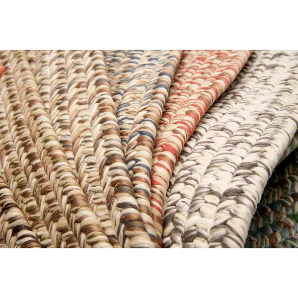 2&x8& Runner Forest Tweed Braided Rug Light Brown - Colonial Mills