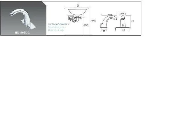 Cascada Automatic Hands Free Modern Contemporary Design Sensor Faucet (Hot & Cold) - Chrome (hdd413)