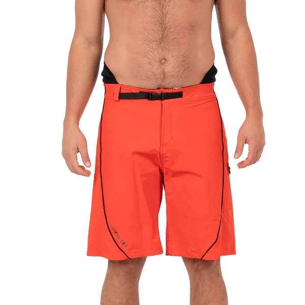 Level Six Men's Pro Guide Neoprene Lined Short - 38 - Blaze Red