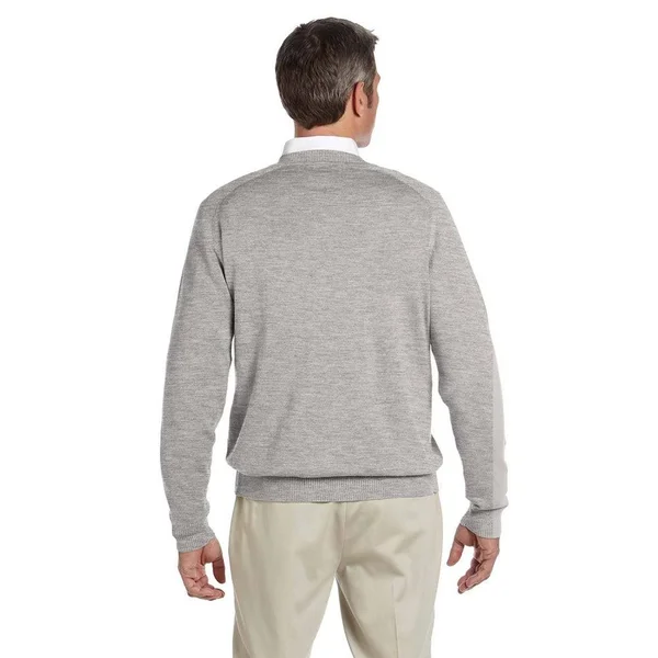 Devon & Jones Men's Cotton Long-Sleeve V-Neck Sweater Black 4XL