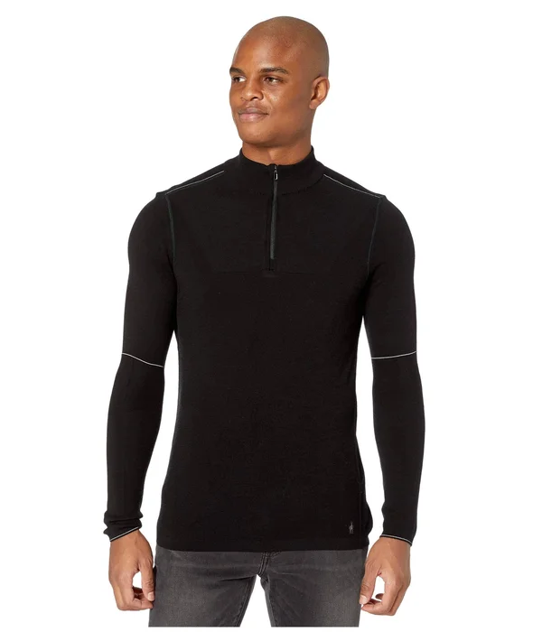 Smartwool Men's Intraknit Merino 250 Thermal 1/4 Zip - Small - Black