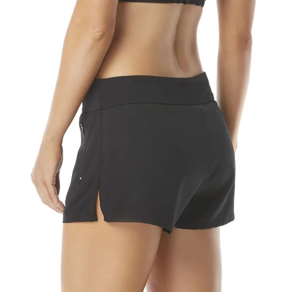 Beach House Women April Stretch Woven Swim Shorts - Black - 12