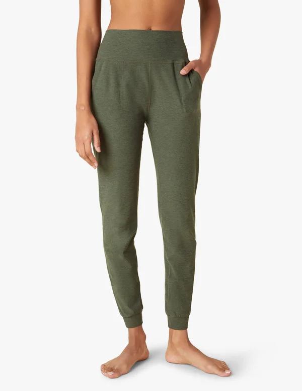 Spacedye Midi Jogger - Beyond Yoga Eden Green Heather, Xs